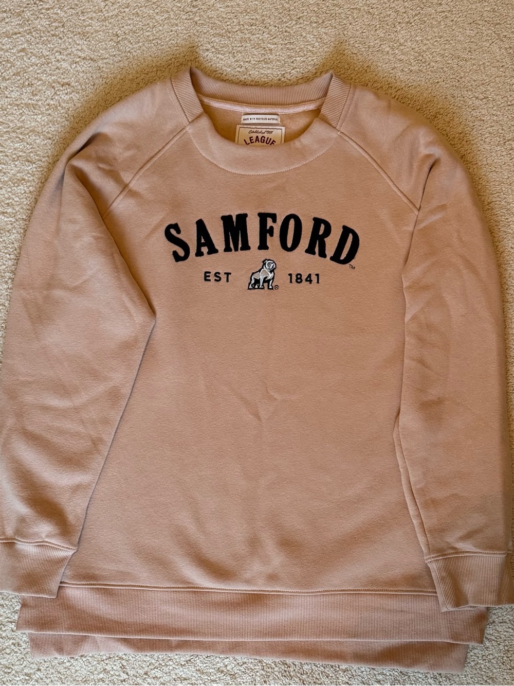 League Samford Crewneck Sweatshirt in Light Pink